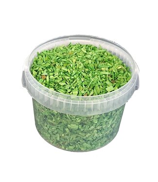 QC Wood chips light green | Bucket capacity 3 litres | Per bucket