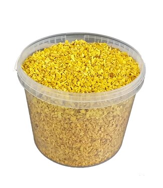 QC Gelbe Holzschnitzel | 5 - 8 Millimeter Holzschnitzel | 10 Liter pro Eimer | Pro Eimer