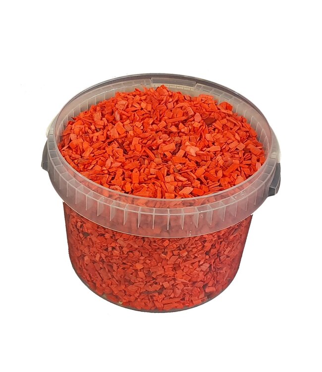 Wood chips red | Bucket capacity 3 litres | Order by bucket