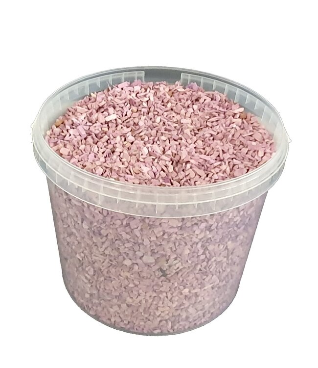 Milchviolette Holzschnitzel | 5 - 8 Millimeter Holzschnitzel | 10 Liter pro Eimer | Pro Eimer bestellbar