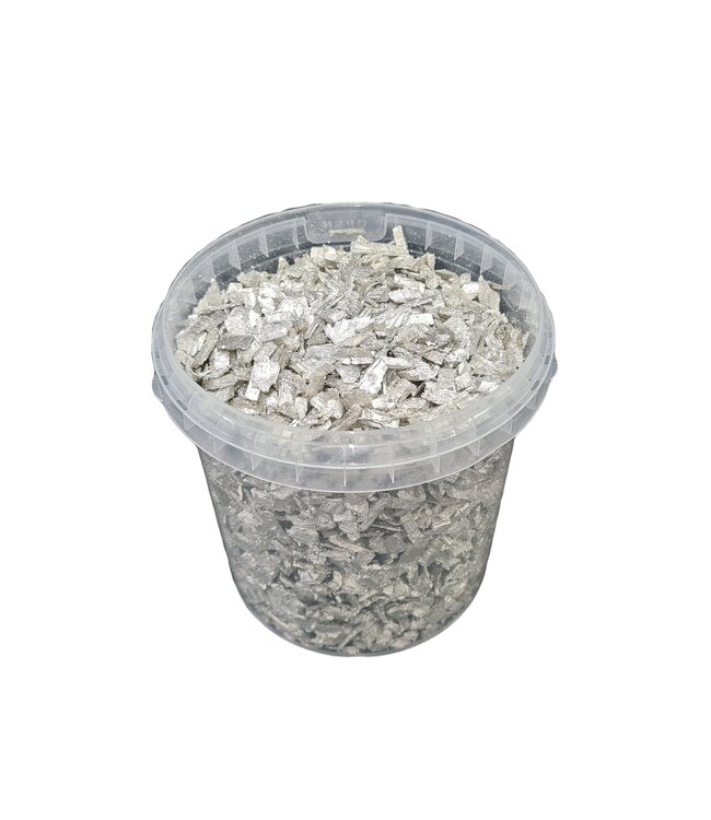 Platin-Holzschnitzel | 5 - 8 Millimeter Holzschnitzel | 1 Liter pro Eimer | Pro 6 Eimer zu bestellen
