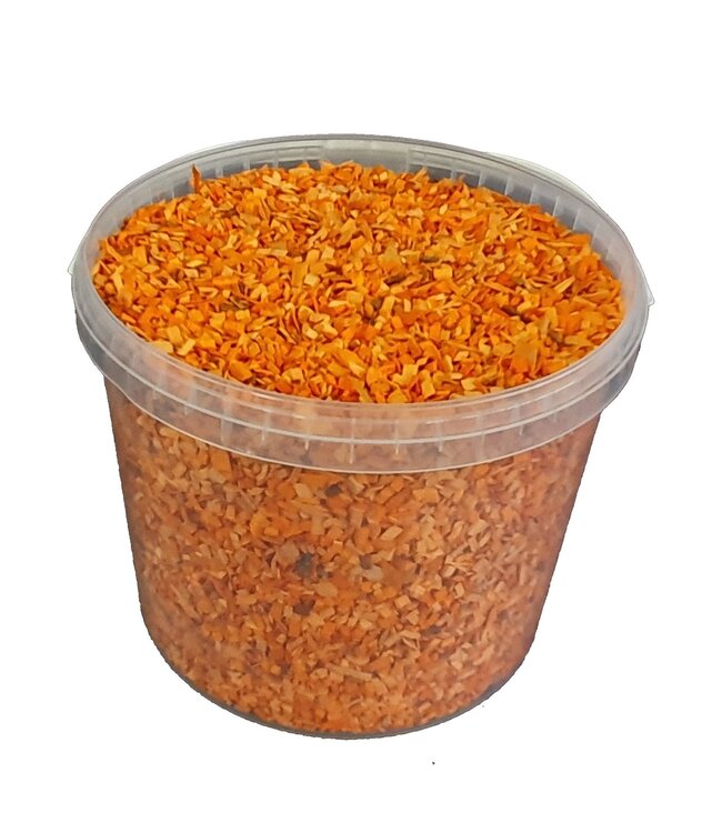 Orange Holzschnitzel | 5 - 8 Millimeter Holzchips | 10 Liter pro Eimer | Pro Eimer bestellbar