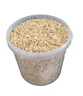 QC Natürliche unbehandelte Holzschnitzel | 5 - 8 Millimeter Holzchips | 10 Liter pro Eimer | Pro Eimer