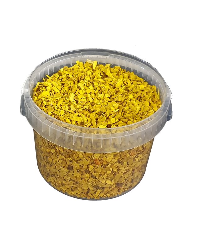 Wood chips yellow | Bucket capacity 3 litres | Order by bucket