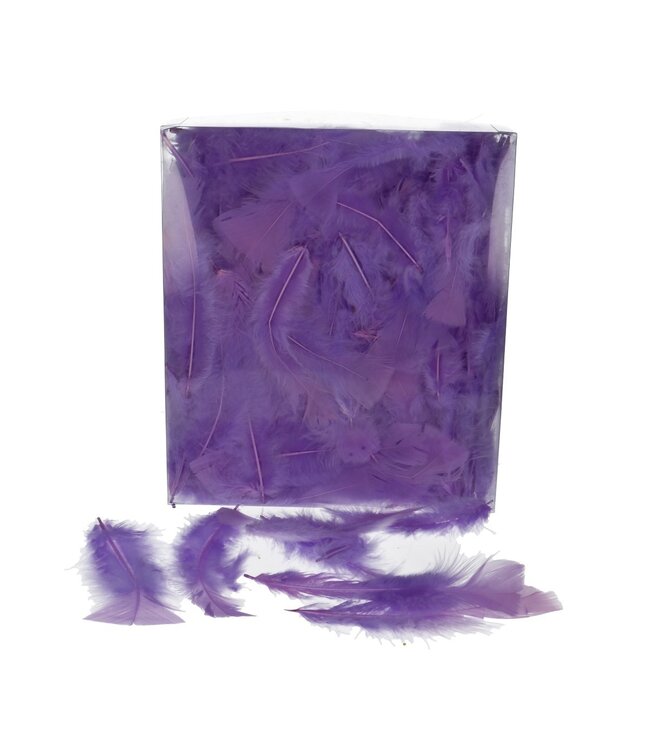 Purple turkey feathers | Weight 45 grams | Per pack to order