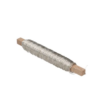 4A Silver-coloured lacquered copper wire | Thickness 0.5 millimetres | Weight 100 grams | Per piece