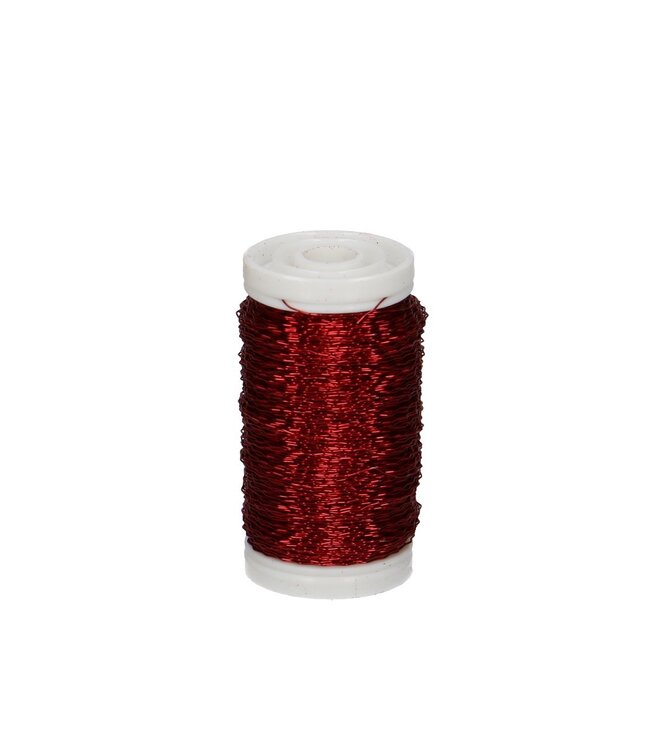 Rood Bouillondraad | Dikte 0.3 millimeter | Gewicht 100 gram  | Per stuk te bestellen