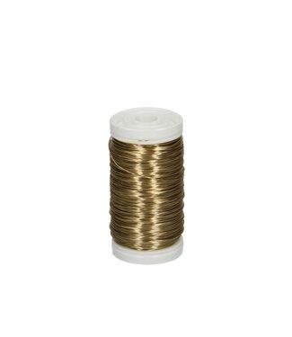 4A Metalldraht goldfarben | Dicke 0,3 Millimeter | Gewicht 100 Gramm | Pro Stück