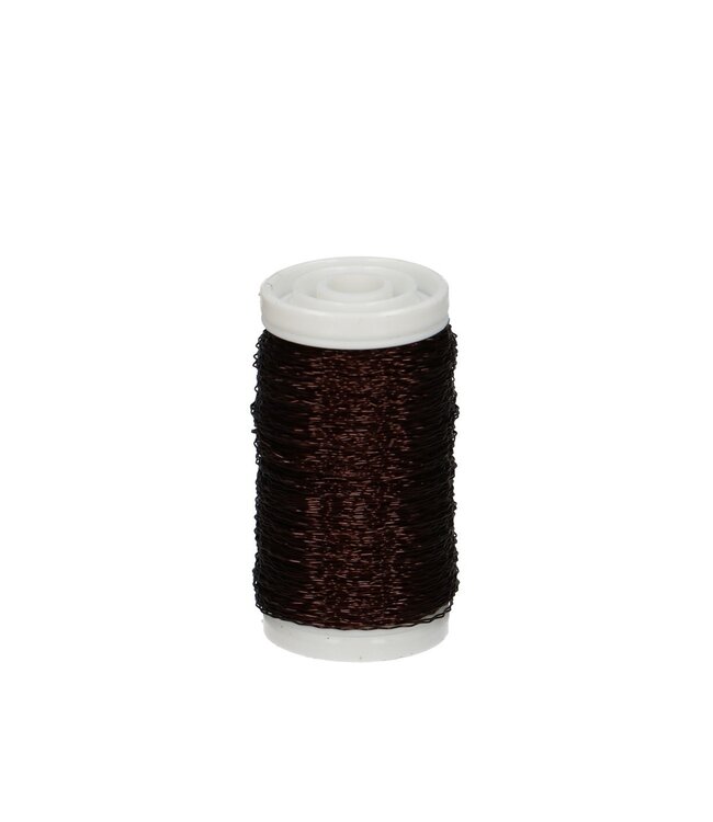 Bouillon thread dark brown | Thickness 0.3 millimetres | Weight 100 grams | Available to order individually