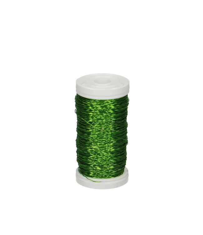 Bouillon wire apple green | Thickness 0.3 millimetres | Weight 100 grams | Available to order individually