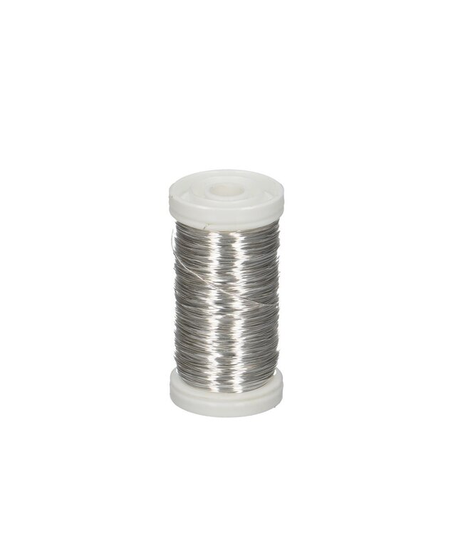 Metallic wire silver-coloured | Thickness 0.3 millimetres | Weight 100 grams | Available to order individually