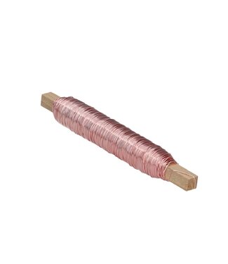 4A Rosa lackierter Kupferdraht | Stärke 0,5 Millimeter | Gewicht 100 Gramm | Pro Stück