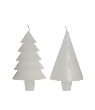 4A Kerst Kaars kerstboom d07*12cm ( x 6 )