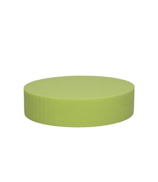4A Gâteau mousse floral Oasis jaune citron | Diamètre 20 centimètres | Hauteur 5 centimètres | Par 2 pièces