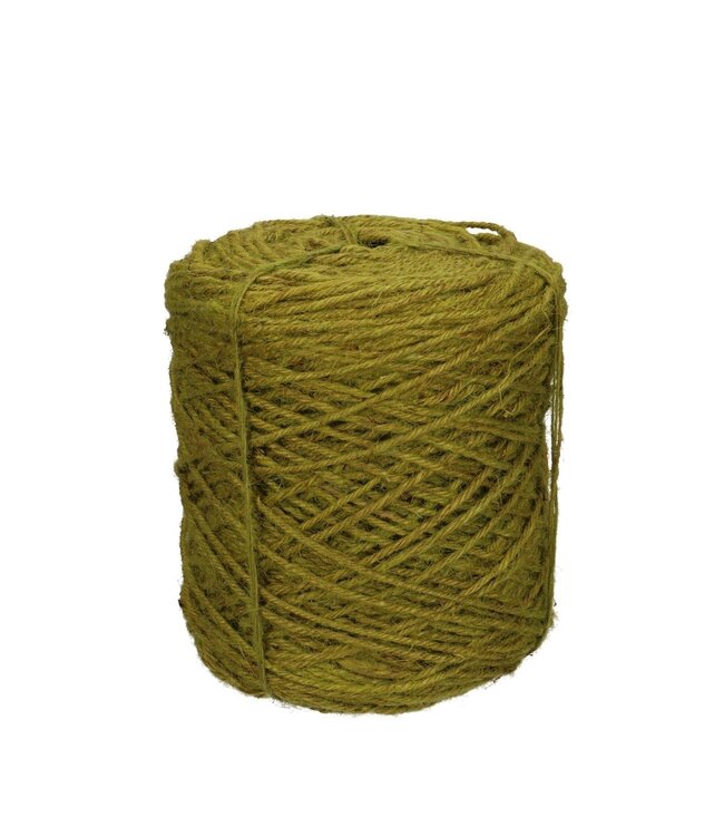 Apple green flax thread | Thickness 3.5 millimetres | Weight 1 kilogram | Available per spool