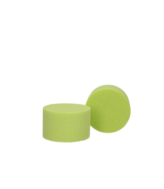 Cylindre en mousse floral Oasis jaune citron | Diamètre 5 centimètres | Hauteur 8 centimètres | Commandé par 6 pièces