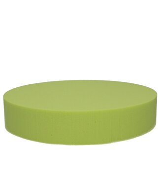 4A Zitronengelbe Oasis-Blumenschaumtorte | Durchmesser 25 Zentimeter | Höhe 5 Zentimeter | Pro 2 Stück