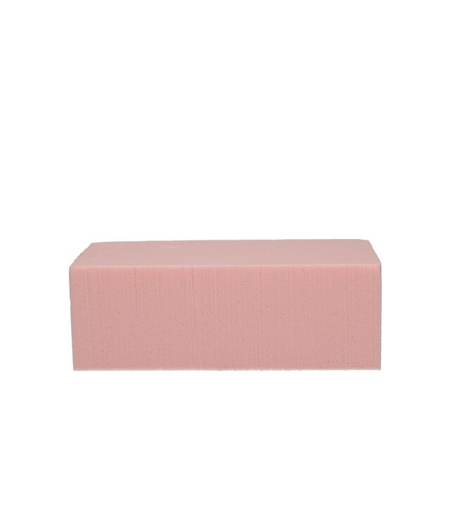 Hellrosa Oasis floral foam block | Größe 23 x 11 x 8 Zentimeter | Bestellt per 4 Stück