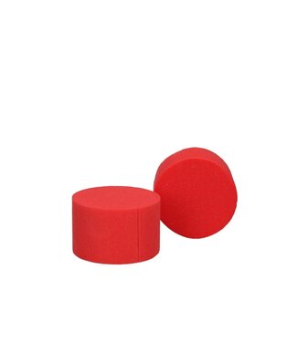 4A Cylindre en mousse floral Oasis rouge | Diamètre 5 centimètres | Hauteur 8 centimètres | Par 6 pièces
