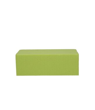 4A Bloc de mousse floral Oasis jaune citron | Taille 23 x 11 x 8 centimètres | Par 4 pièces