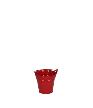 4A Red zinc bucket | Diameter 6 centimetres | Height 5 centimetres | Per 10 pieces