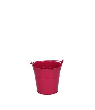 4A Fuchsia-coloured zinc bucket | Diameter 8 centimetres | Height 7 centimetres | Per 10 pieces