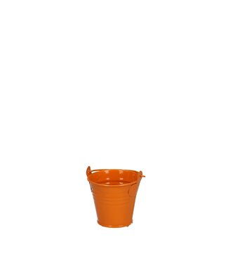 4A Orange zinc bucket | Diameter 6 centimetres | Height 5 centimetres | Per 10 pieces