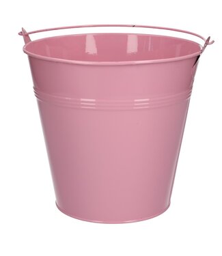 4A Pink zinc bucket | Diameter 20 centimetres | Height 18.5 centimetres | Per 5 pieces