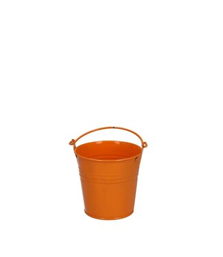 4A Orange zinc bucket | Diameter 8 centimetres | Height 7 centimetres | Per 10 pieces