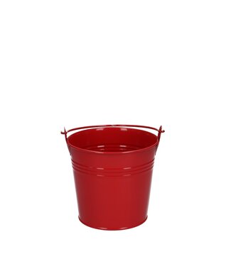 4A Red zinc bucket | Diameter 10 centimetres | Height 9 centimetres | Per 10 pieces