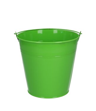 4A Apple green zinc bucket | Diameter 16 centimetres | Height 15 centimetres | Per 10 pieces