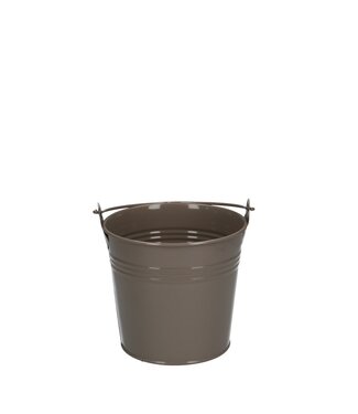 4A Sand-coloured zinc bucket | Diameter 10 centimetres | Height 9 centimetres | Per 10 pieces