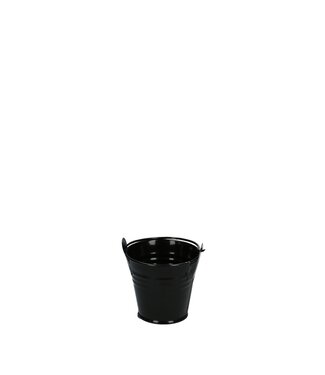 4A Black zinc bucket | Diameter 6 centimetres | Height 5 centimetres | Per 10 pieces