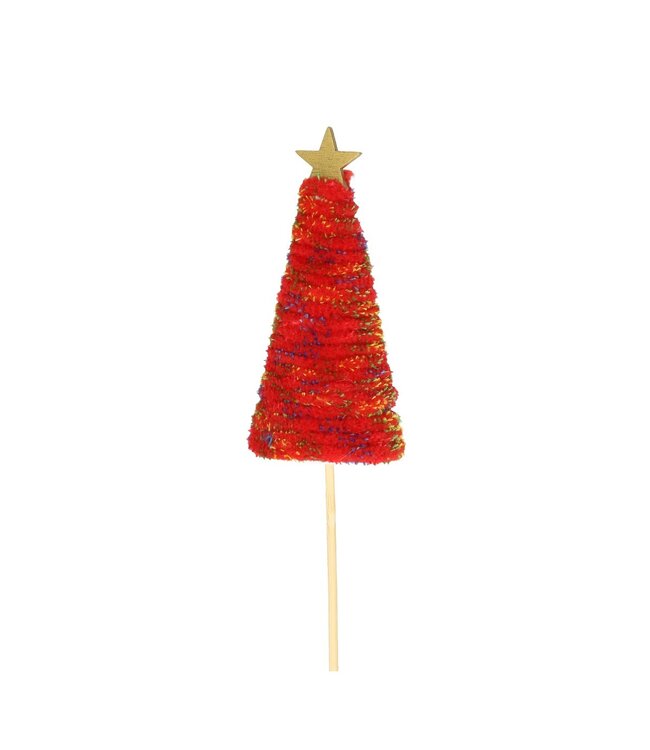 Kerst bijsteker 50cm Deco boom Barabel 11cm ( x 25 )