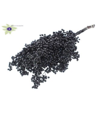 QC Black dried pepper berries with glitter | Packed per piece | Per 5 pieces