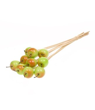 LDD Groene appel op stok | Appel ongeveer 5 centimeter | Per 200 stuks