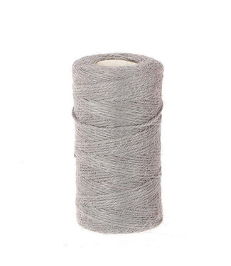 4A Fil de jute gris | Diamètre 2 millimètres | Longueur 100 mètres | Par pièce