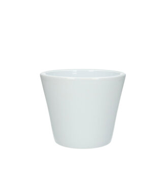 4A White ceramic Napoli pot | Diameter 14 centimetres | Height 12 centimetres | Per 8 pieces