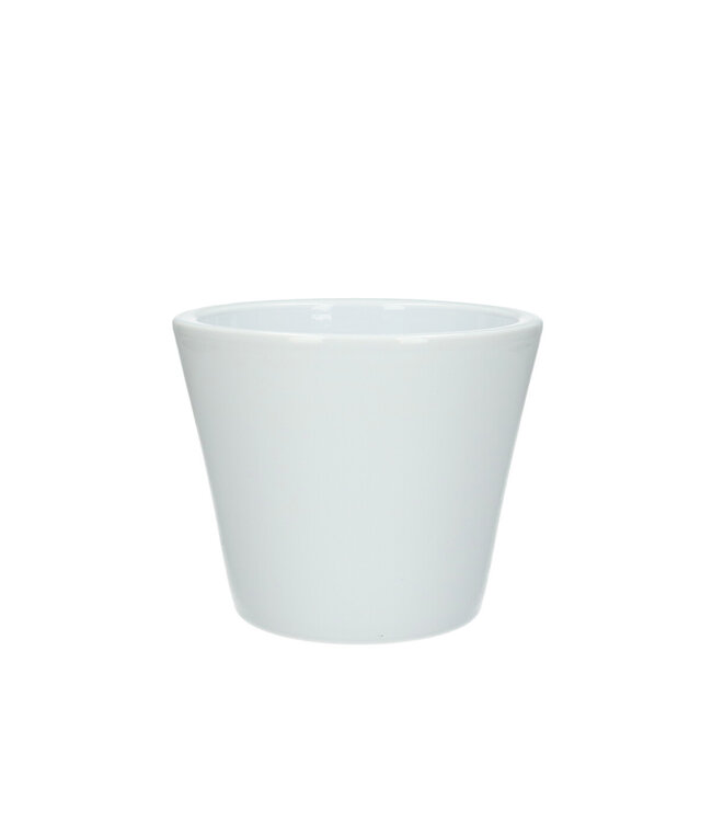 White ceramic Napoli pot | Diameter 14 centimetres | Height 12 centimetres | Order per 8 pieces