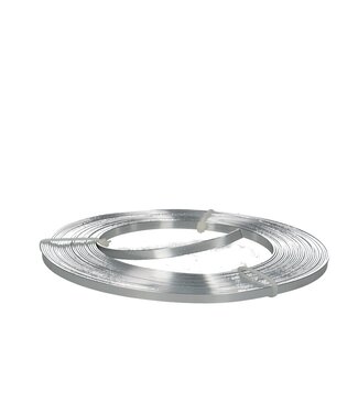 4A Zilverkleurig aluminium draad plat | Diameter 5 millimeter | Lengte 10 meter | Per stuk