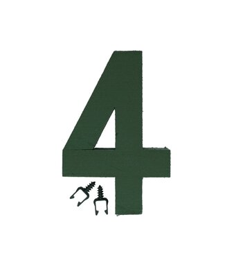4A Figure 4 en mousse florale Oasis verte | Hauteur 31 centimètres | Par pièce