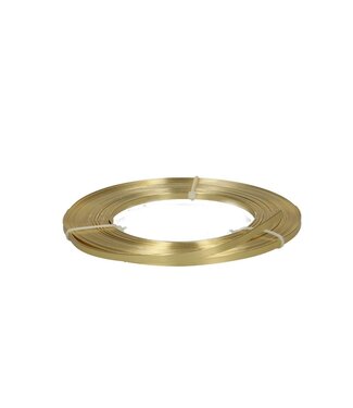 4A Gold-coloured aluminium wire flat | Diameter 5 millimetres | Length 10 metres | Per piece