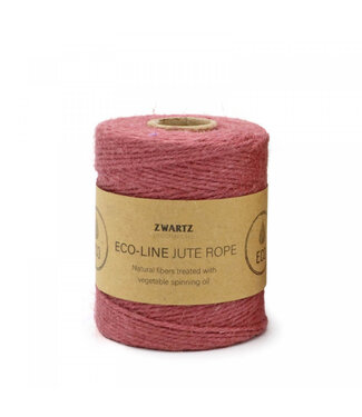4A Fil de jute rose clair | Diamètre 3 millimètres | Longueur 160 mètres | Unité