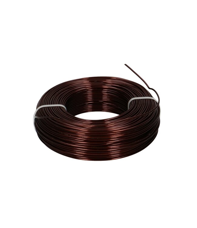 Brown aluminium wire | Diameter 2 millimetres | Length 60 metres | Weight 500 grams | Ordered by piece