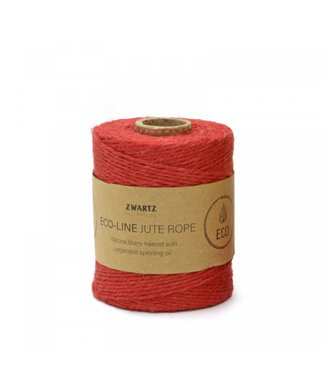 4A Fil de jute rouge | Diamètre 3 millimètres | Longueur 160 mètres | Par pièce