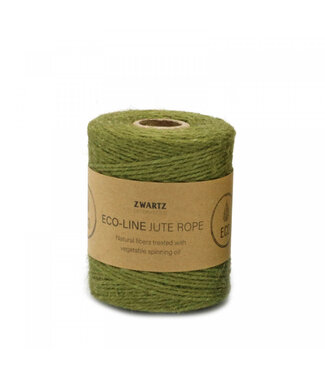 4A Fil de jute vert olive | Diamètre 3 millimètres | Longueur 160 mètres | Par pièce