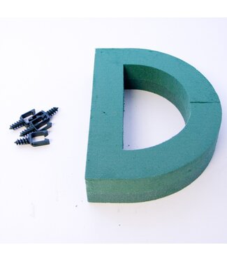 4A Green Oasis floral foam letter D | Height 31 centimetres | Per piece