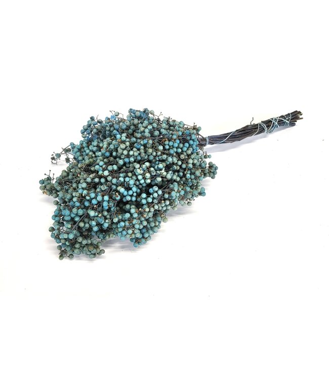 Light blue dried pepper berries | Packed in plastic bag | Ordered per 5 pieces