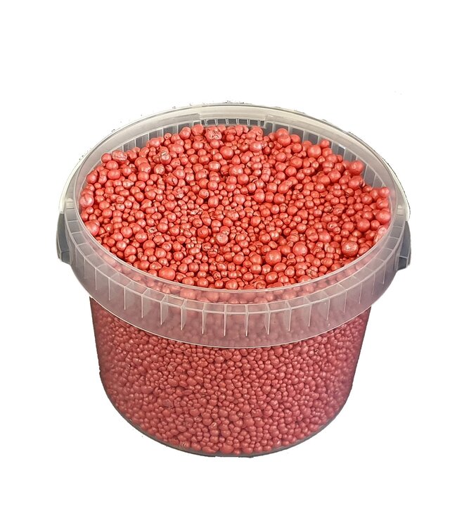 Rote Terrakotta-Kügelchen | Deco Pearls 4 - 8 Millimeter | 10 Liter pro Eimer | Pro Eimer bestellbar