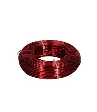 4A Rood aluminium draad | Diameter 2 millimeter | Lengte 60 meter | Gewicht 500 gram | Per stuk